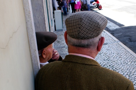 Men talking, Portugal, 2009