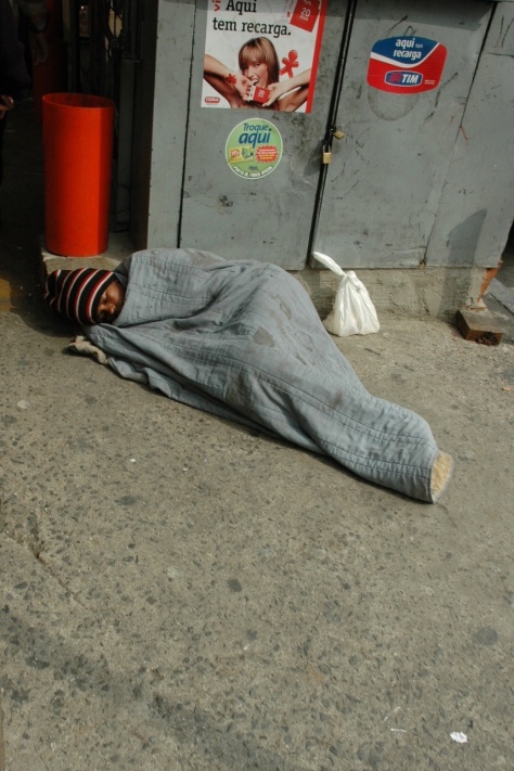 Homeless boy, Sao Paulo, 2004